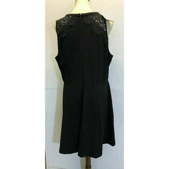 Maison Jules  Lace-Inset Fit Flare Dress XXL - Picture 2 of 7